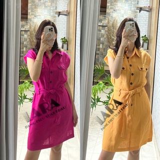 Đầm linen suông xuất xịn