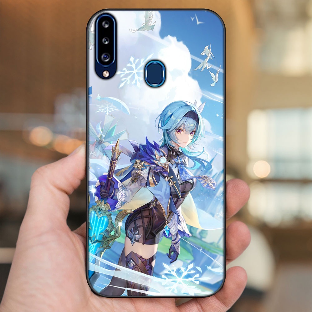 Ốp lưng Samsung A20S viền đen in hình Eula Genshin Impact