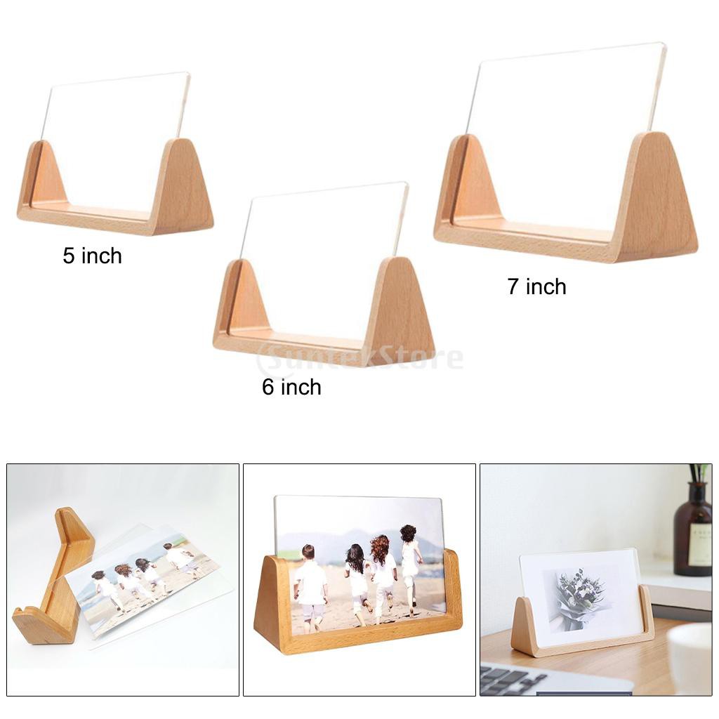 Khung ảnh làm bằng gỗ acrylic trong suốt 12.7 cm