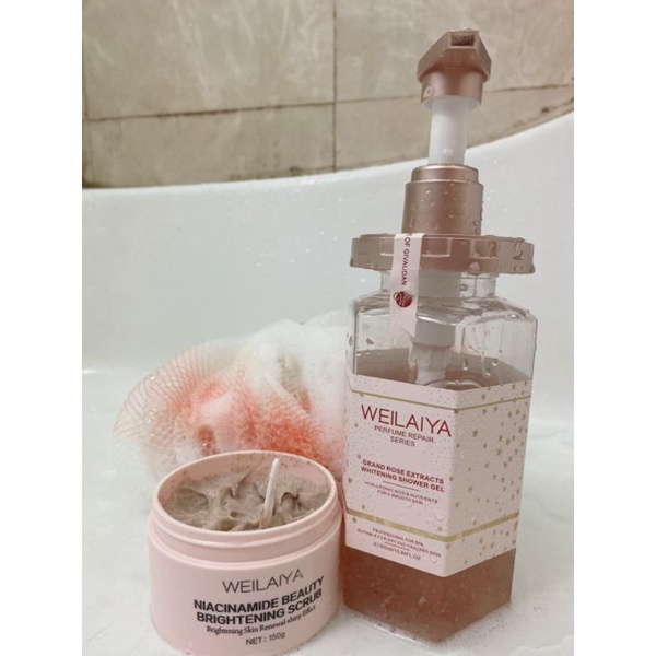 Sữa Tắm Trắng Da  WEILAIYA Grand Rose Extracts Whitening Shower Gel 450ml_STORE_SINHAIR_PHUBAC | BigBuy360 - bigbuy360.vn