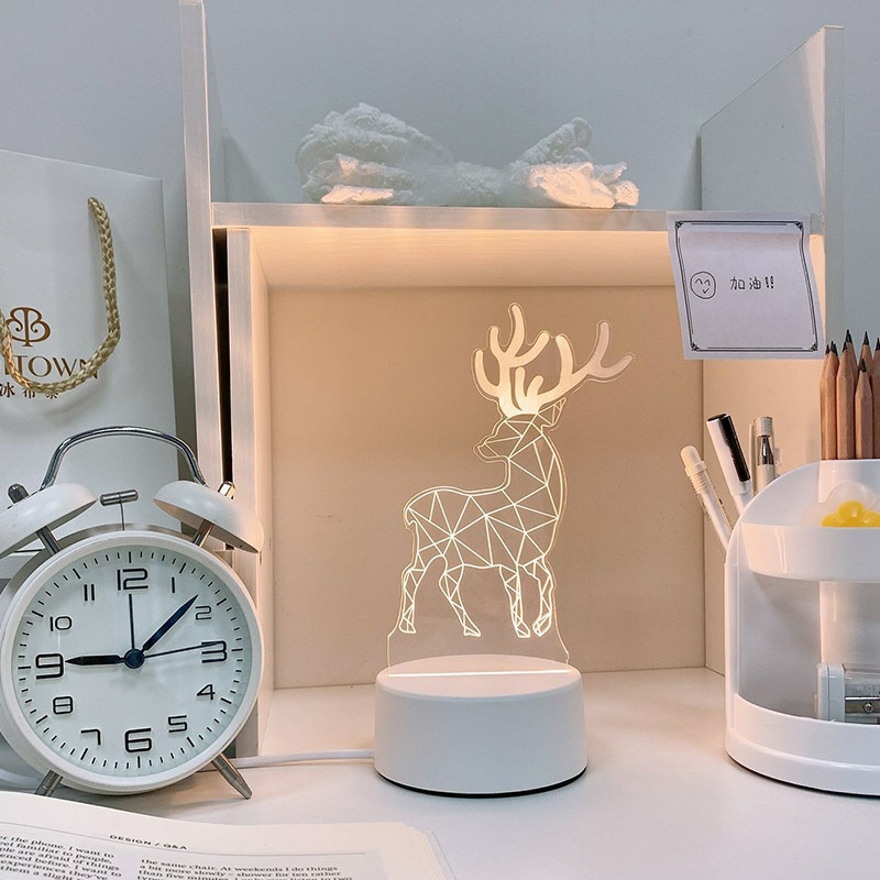 Đèn ngủ 3d để bàn nhiều mẫu hình cute, đèn ngủ led decor trang trí phòng ngủ đẹp