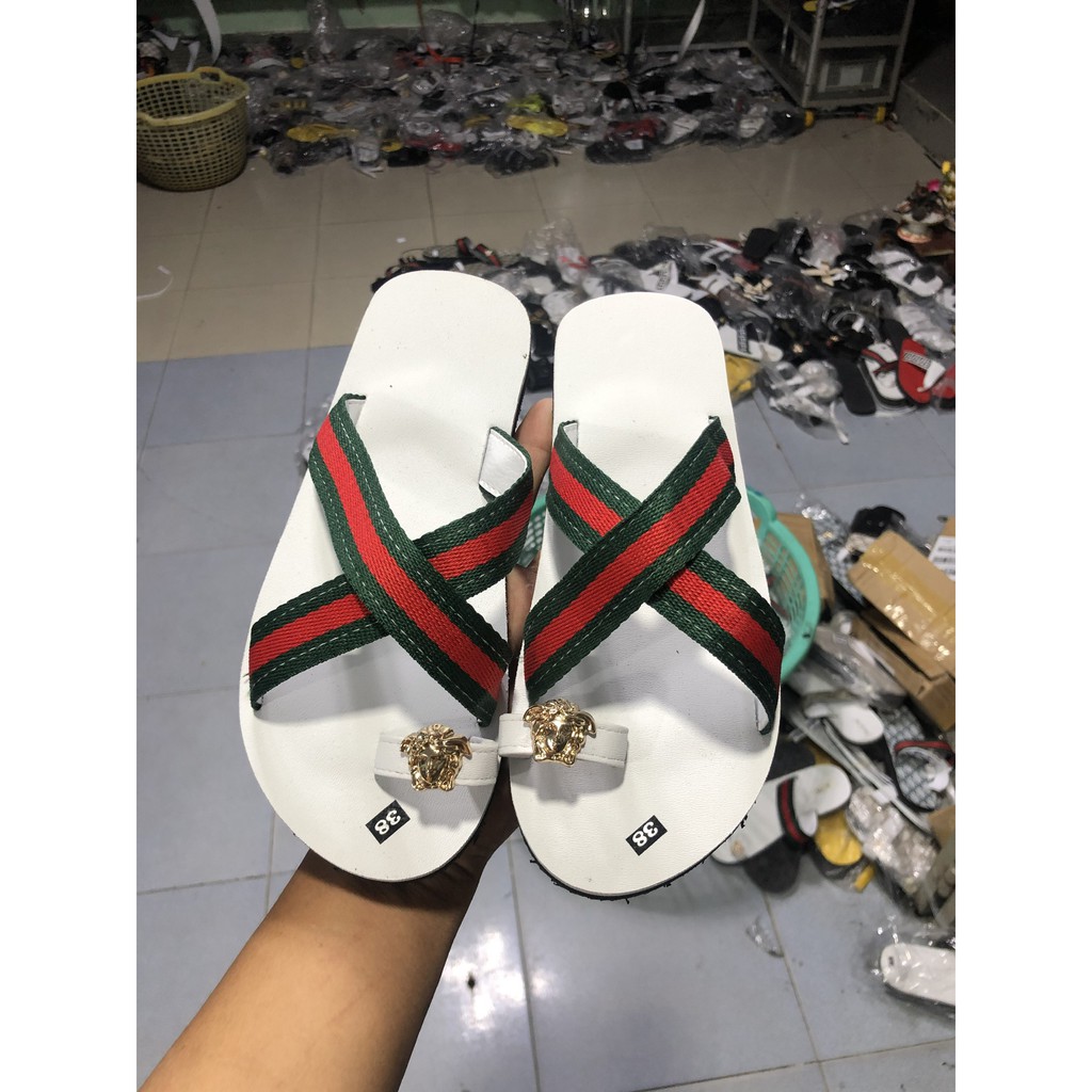 dép quai chéo dù có ngón nữ đế trắng quai dù size từ 35 nữ đến 42 nữ