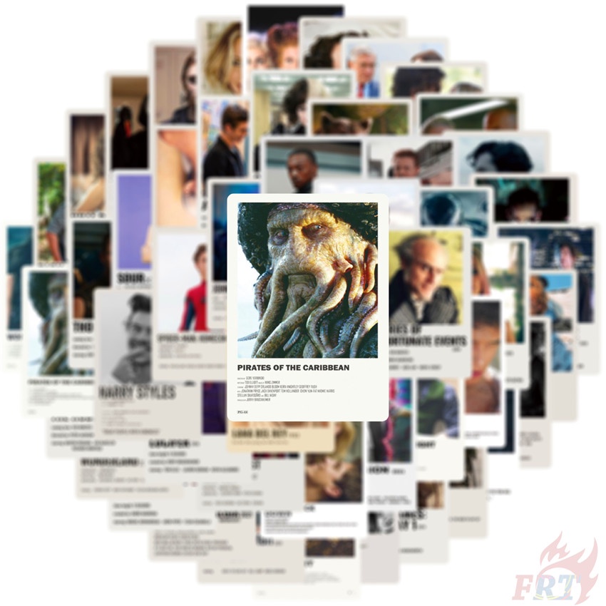 ❉ Mixed Classical Poster Cover Series 01 Movies & Music Album Mini Poster Stickers ❉ 50Pcs/Set DIY Fashion Luggage Laptop Skateboard Doodle Decals Stickers