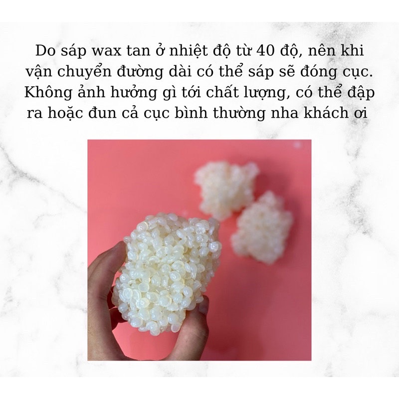 Sáp wax lông nóng sáp sữa dừa sáp trong suốt nhiều mùi wax nóng tẩy lông tại nhà hiệu quả