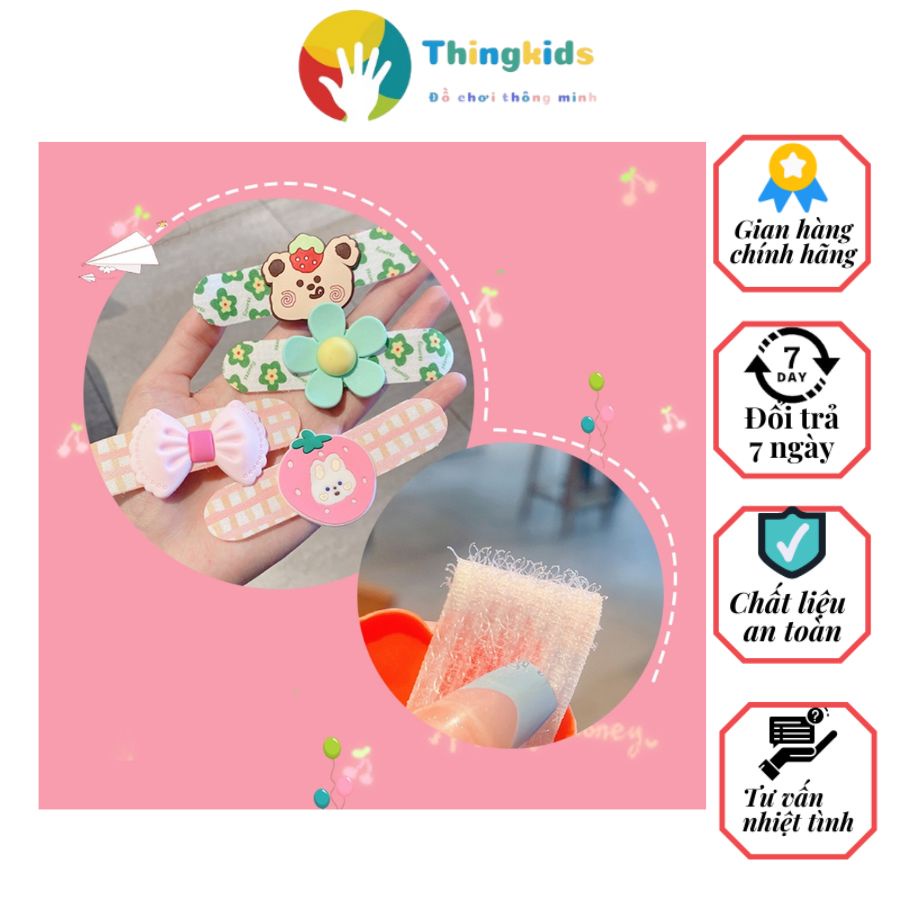 Miếng dán tóc mái dùng tạo kiểu không làm tổn thương tóc tiện lợi cho bé gái - Thingkids