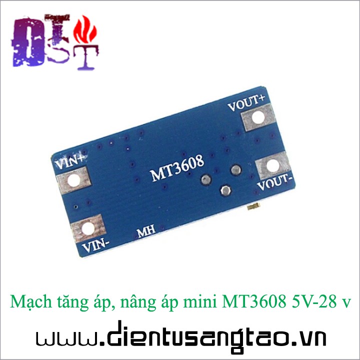 Mạch tăng áp, nâng áp mini MT3608 5V-28V ✅  ⚡