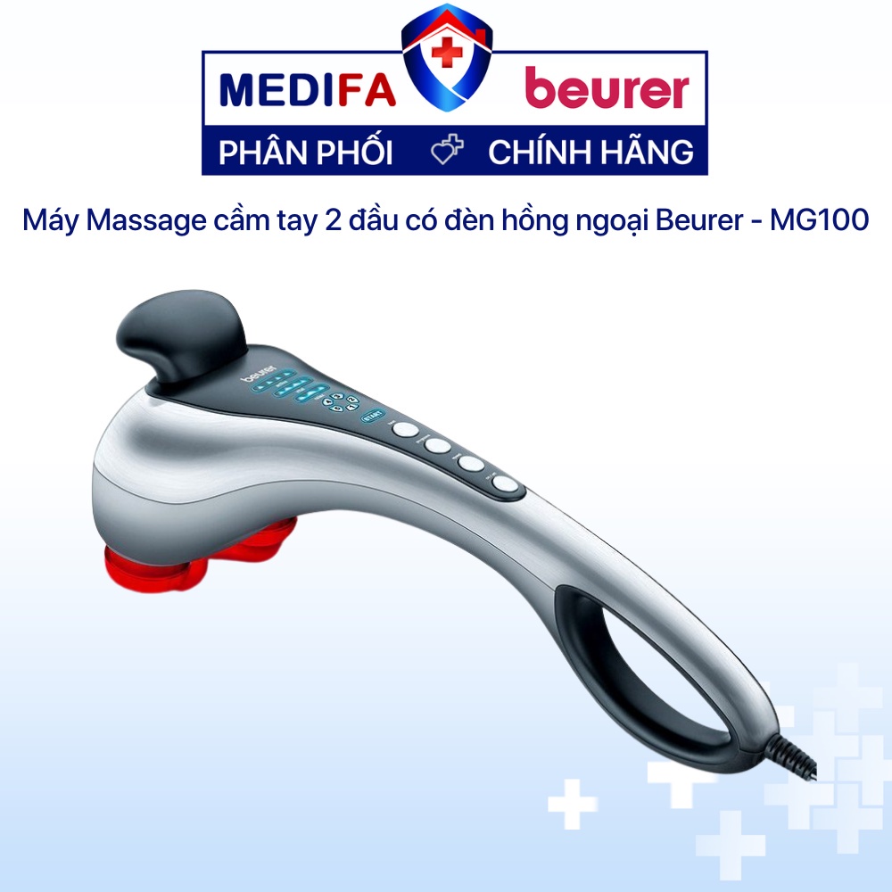 Máy massage cầm tay đèn hồng ngoại Beurer MG100, cao cấp đa năng chính hãng - Thiết bị y tế gia đình Medifa
