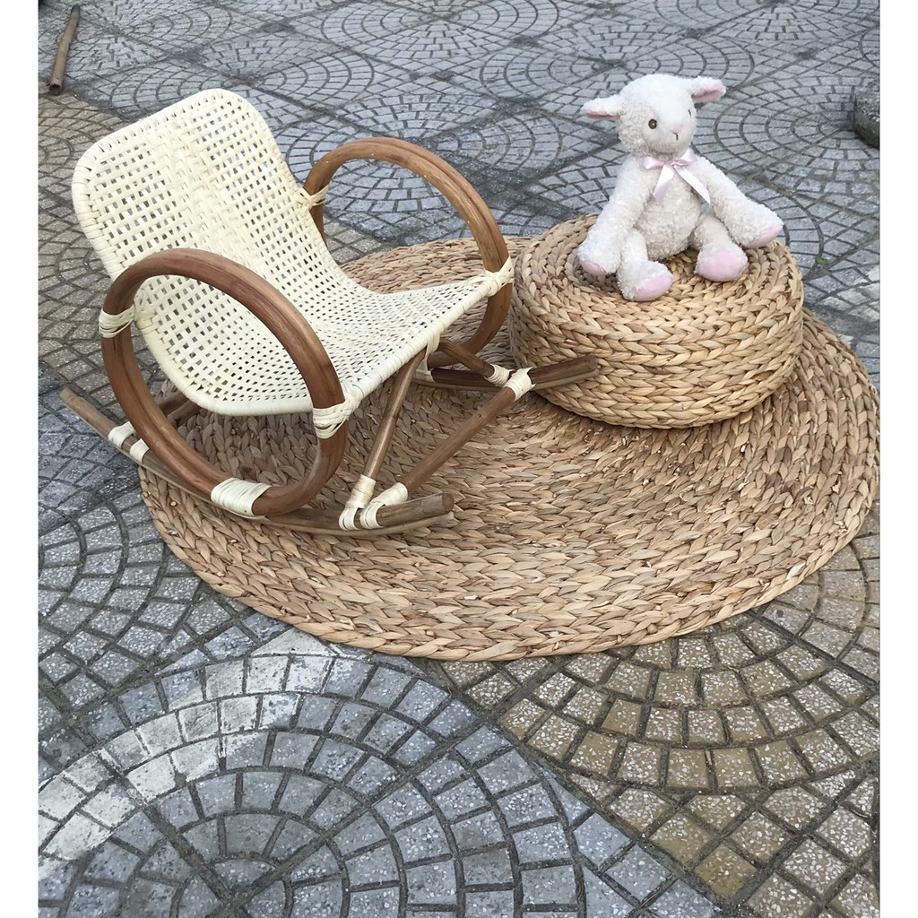 Combo ghế mây thảm lục bình dành cho stuido giá xưởng bán chạy nhất | BigBuy360 - bigbuy360.vn