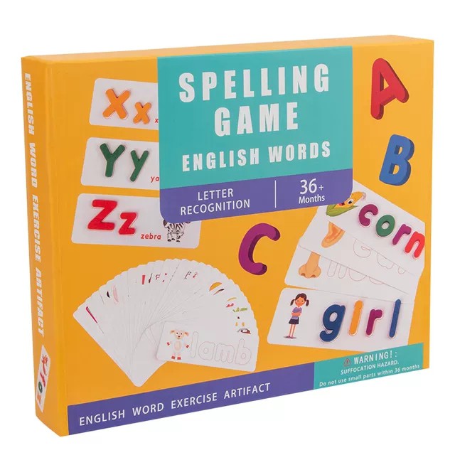 Spelling Game - Học Đánh Vần Chữ Cái Tiếng Anh Bộ Thẻ Học Ghép Chữ Bằng Gỗ Phiên Bản Mới Nhất