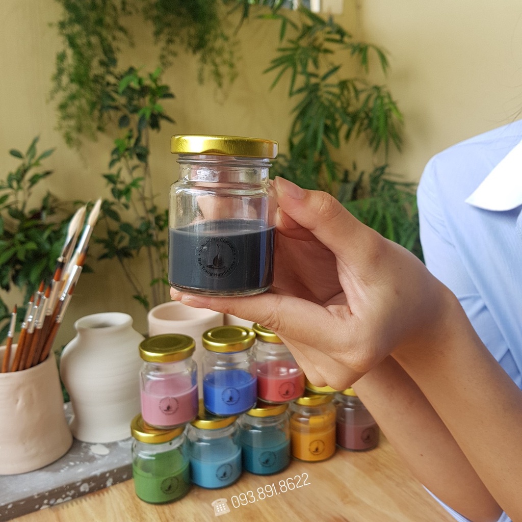 Màu Men Trang Trí Trên Gốm SHMG-DT Men Gốm Chuyên Dụng  Tráng Men Cho Sản Phẩm Gốm