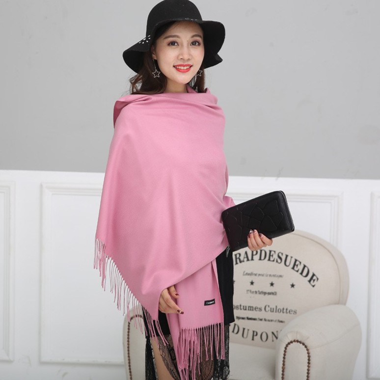 Khăn Cashmere Chất Len Dệt Mịn 2018 tk