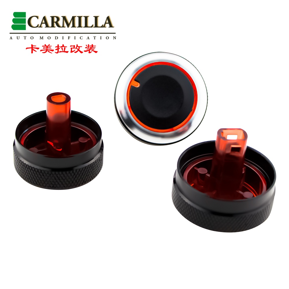 Set 3 Nút Điều Hòa Xe Hơi Bằng Hợp Kim Nhôm Màu Đen Cho Kia Pegas 2017-2021 2022+