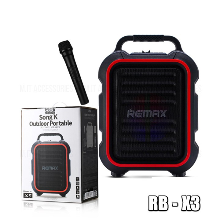 Loa Bluetooth Remax RB-X3 💎CHÍNH HÃNG💎 Công suất 15W tặng kèm Micro không dây