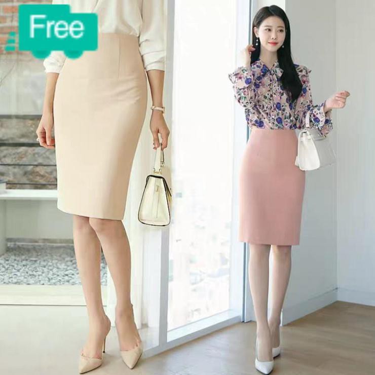 [Mã 1010FASHIONSALE32 giảm 10K đơn 50K]  mua từ hai sp có quà nhé Chân váy bút chì xẻ sau cạp liền thân