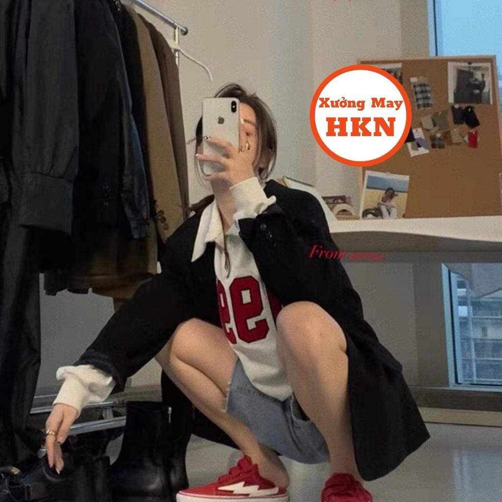 Áo Sweater Nữ Khoá Cổ Thêu 1996 Chất Bozip Dầy Cộm Mã 812 Xưởng May HKN | BigBuy360 - bigbuy360.vn