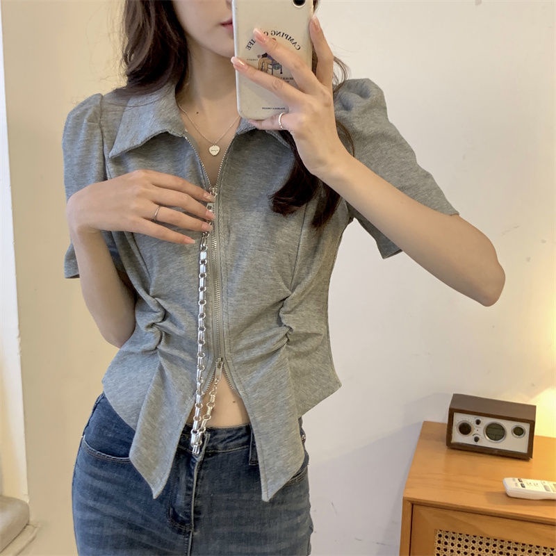 COZOK Áo polo Tay Ngắn Dáng Ôm Thời Trang Trẻ Trung