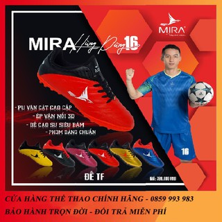 TẶNG TÚI ĐỰNG GIÀY - SIÊU PHẨM GIÀY BÓNG ĐÁ MIRA HÙNG DŨNG TF16