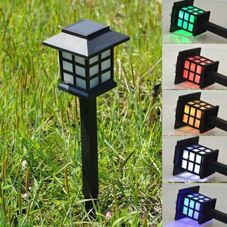 Đèn sân vườn đổi màu năng lượng mặt trời chữ nhật HT01-dm023