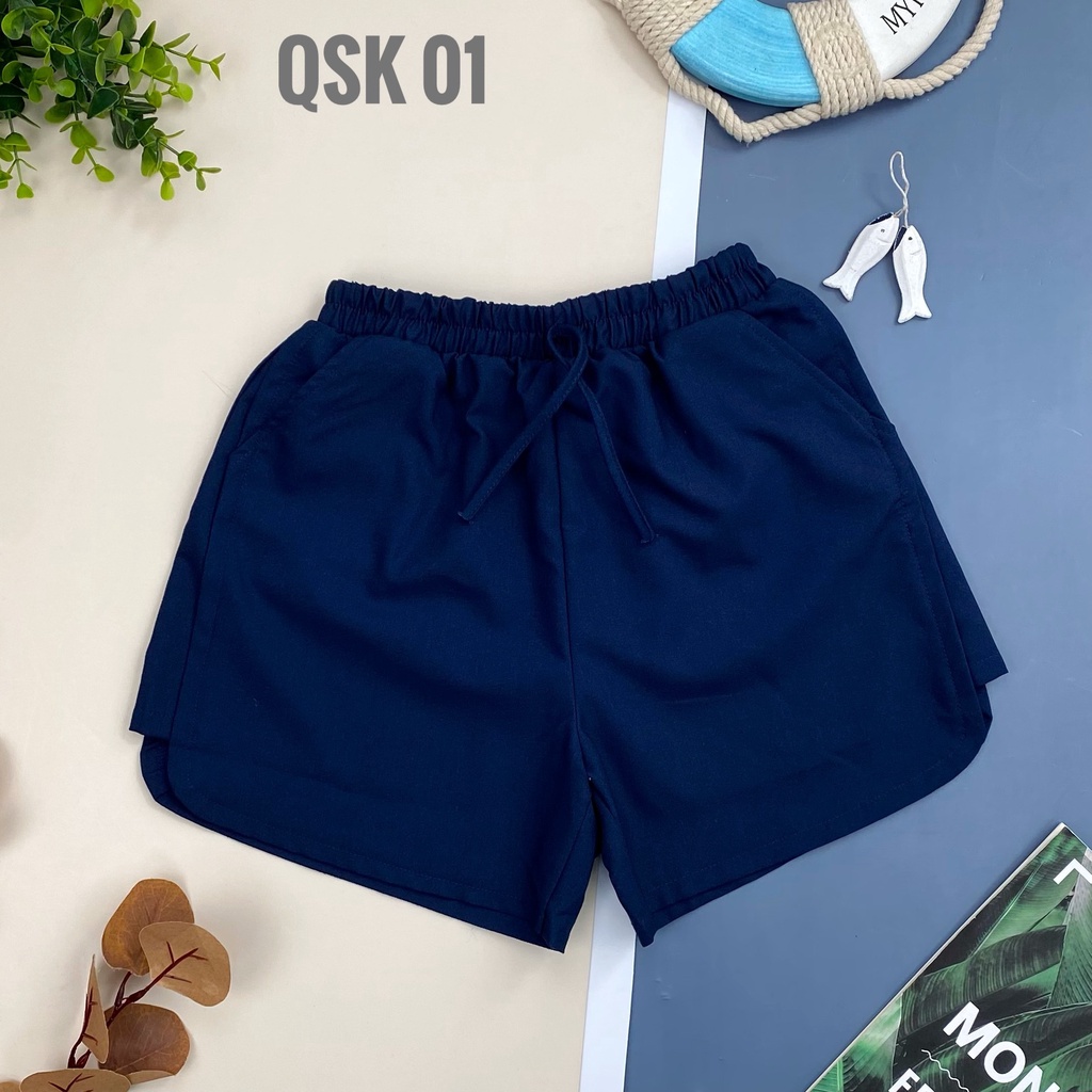 Quần đùi kaki bé gái 30-47kg