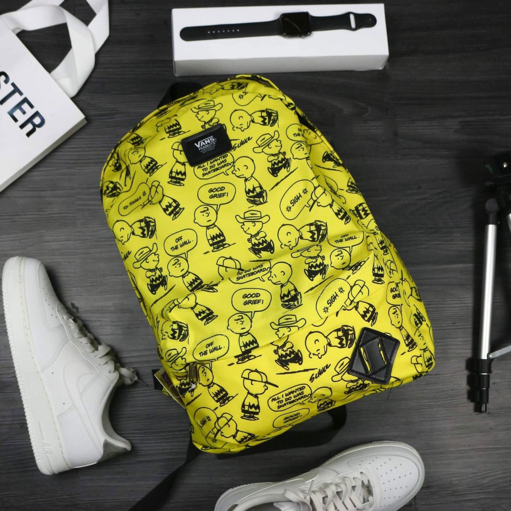 Balo Thời Trang Van.s Peanuts Snoopy Old Skool Backpack - Yellow [Chính Hãng]