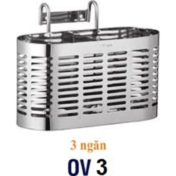 Ống đựng đũa trong nhà bếp 100% inox 304 OĐ5 ỐNG ĐŨA OVAN 3 NGĂN công nghệ đánh bóng sáng hàng đặt xưởng đảm bảo tốt