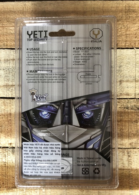 Khoá Thắng Đĩa Yeti Chính Hãng