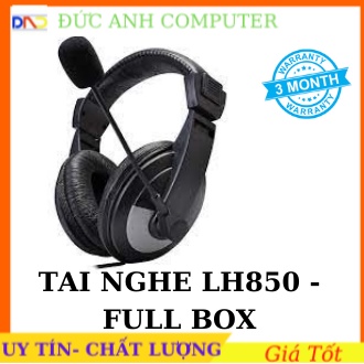 Tai nghe chụp tai cho máy tính LH-850- Jack 3.5mm Chống Ồn Có Micro Tiện Dụng