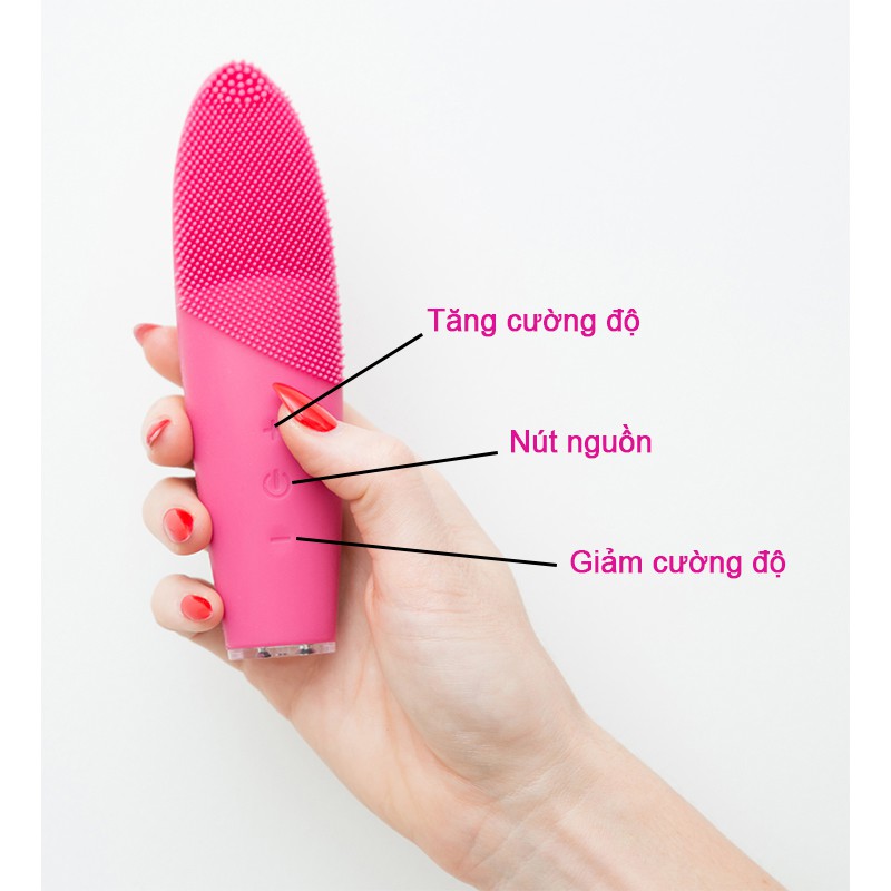 Máy rửa mặt siêu âm kèm chức năng nhiệt Sonicleanse Glo Viva RIO FADH-H