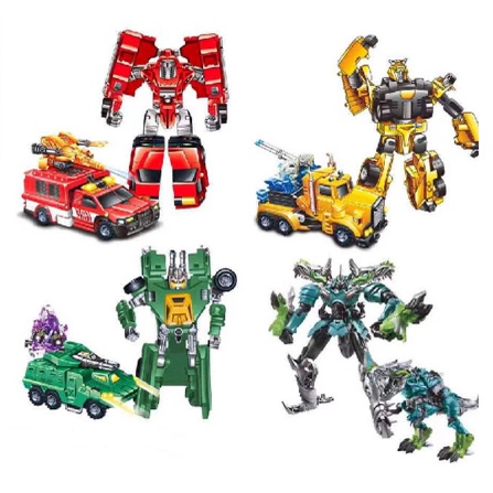 Đồ Chơi Robot Biến Hình Transformer, Lắp Ráp Robot Deformation, Lắp Ráp Siêu Nhân 02107