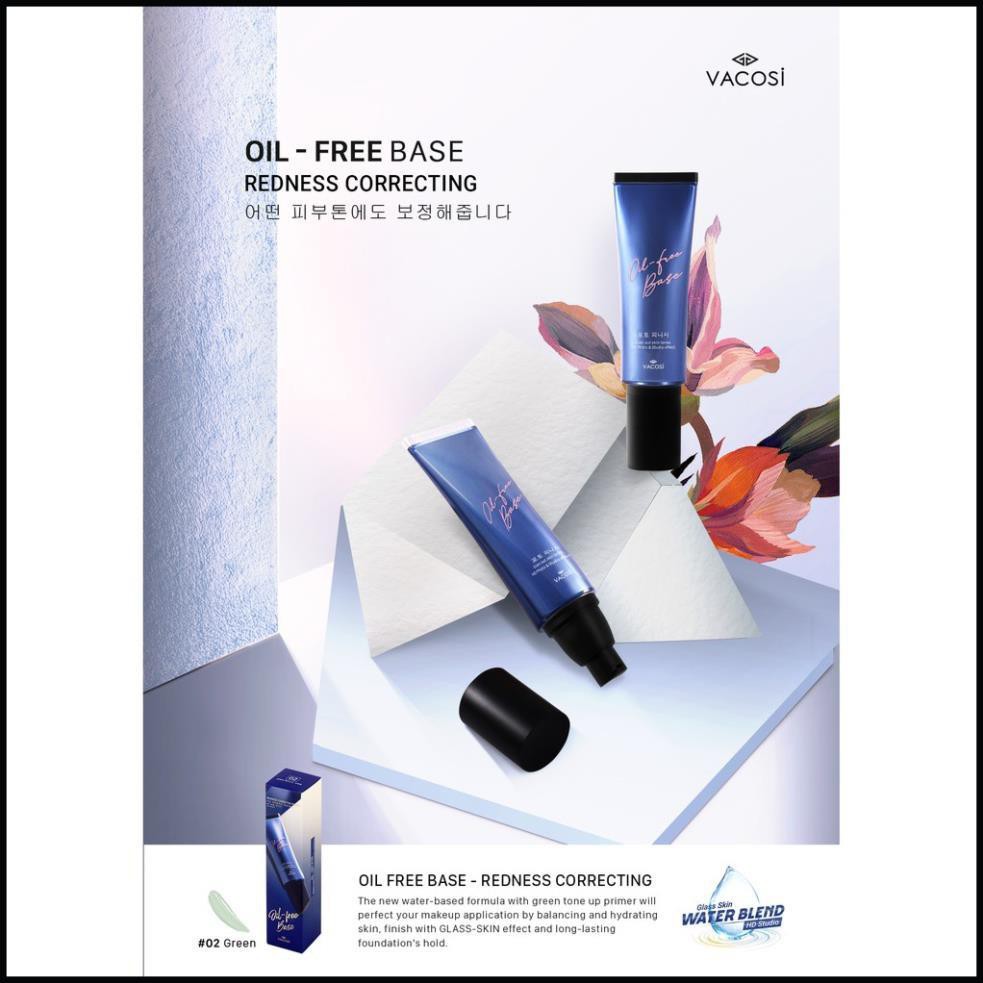 KEM LÓT TRANG ĐIỂM SÁNG DA VACOSI NATURAL STUDIO OIL-FREE BASE #02 GREEN | BigBuy360 - bigbuy360.vn
