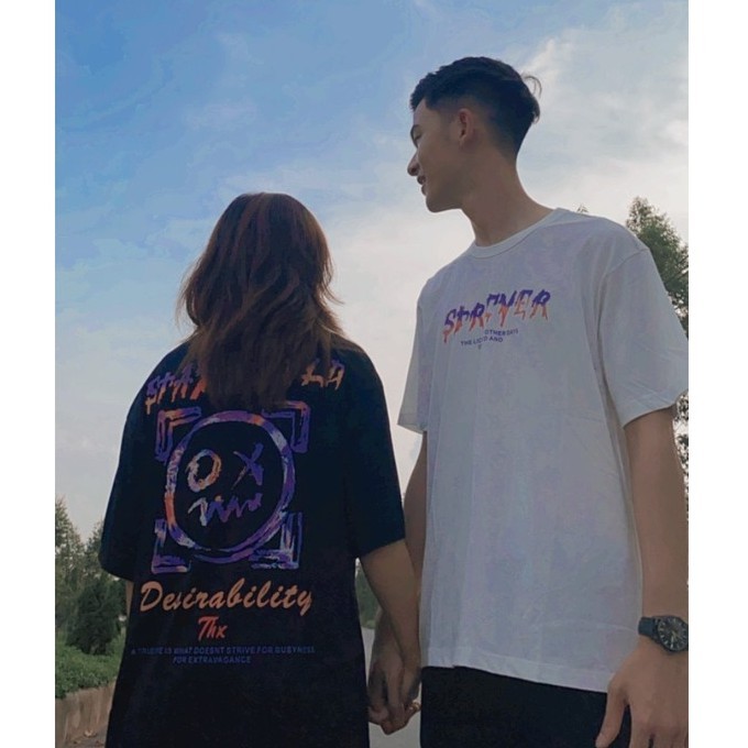 Áo thun unisex tay lỡ DT Clothes , áo nam nữ chất cotton đủ size hình mặt quỷ STAY WILD