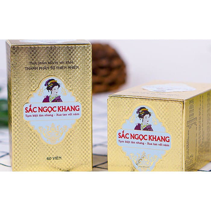 (Chính Hãng)_Viên Uống Sắc Ngọc Khang_Tạm Biệt Tàn Nhang, Xua Tan Vết Nám (60v/hộp) | BigBuy360 - bigbuy360.vn