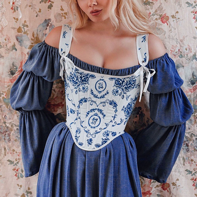 Áo Thun Ôm Eo Không Tay In Họa Tiết Hoa Thanh Lịch Dành Cho Nữ