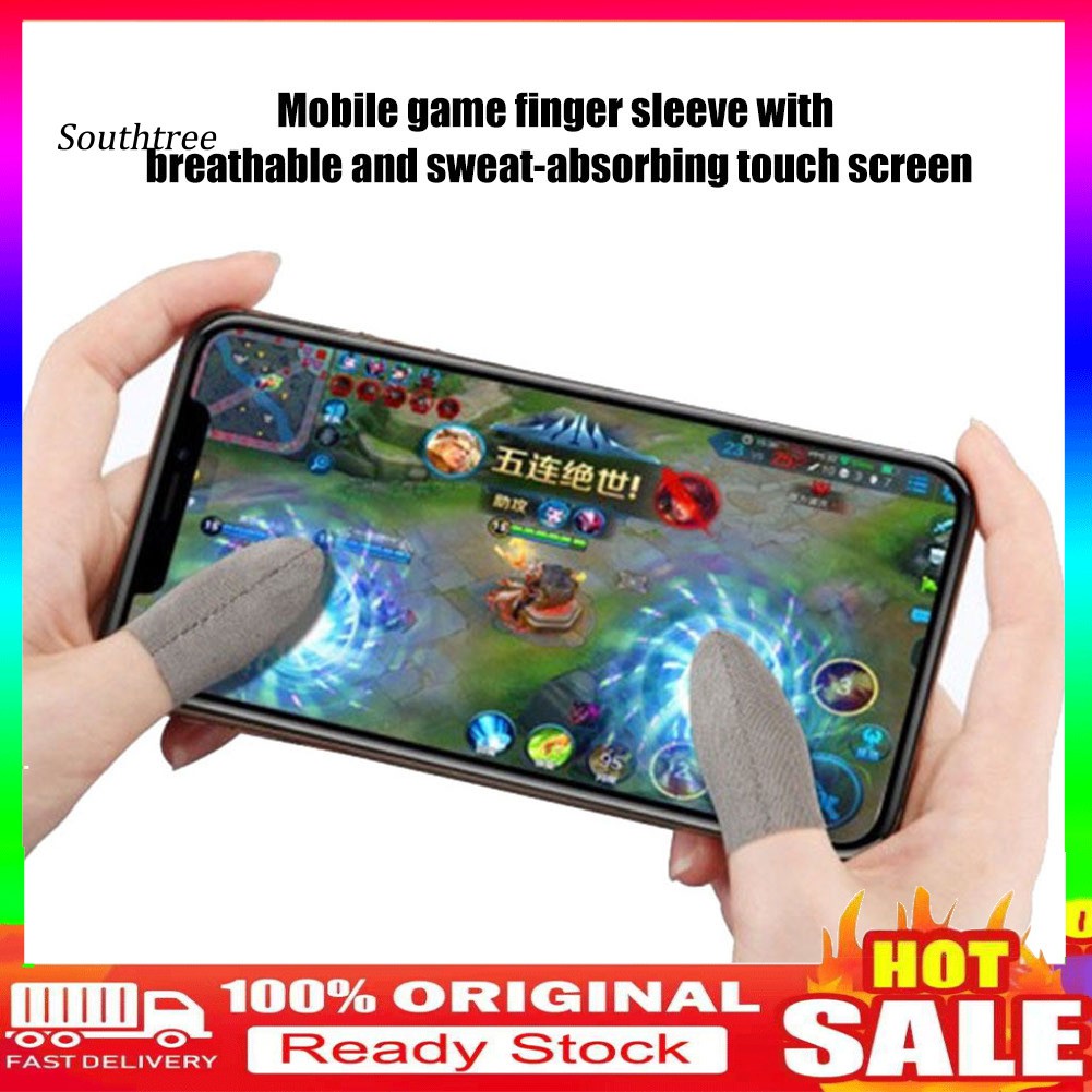 Găng Ngón Tay Chơi Game Thoáng Khí Chống Mồ Hôi Không Trơn Trượt Cho Điện Thoại Cảm Ứng
