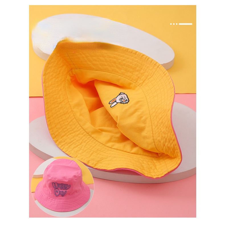 Nón Tai Bèo Hai Mặt Dễ Thương Thời Trang Mùa Hè 2022 Cho Bé