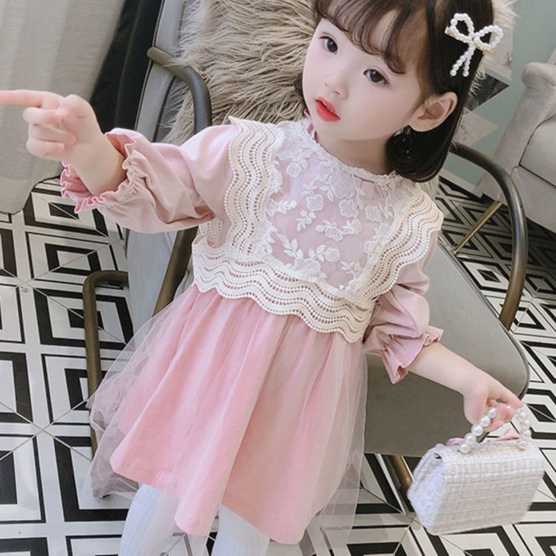 Đầm thời trang mùa xuân hàn quốc dành cho bé