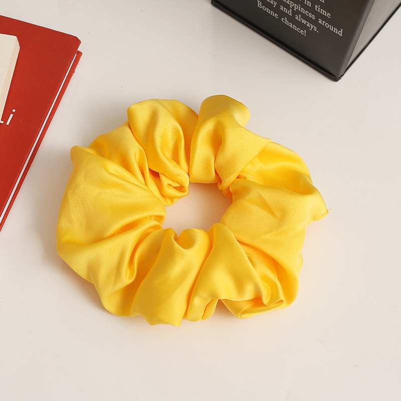 Dây Buộc Tóc Màu Trơn Phong Cách Hàn Quốc Xinh Xắn Cho Nữ