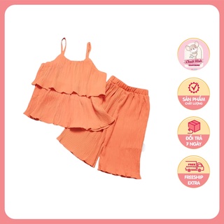Quần áo trẻ em- set bộ bé gái- set 2 dây dập ly