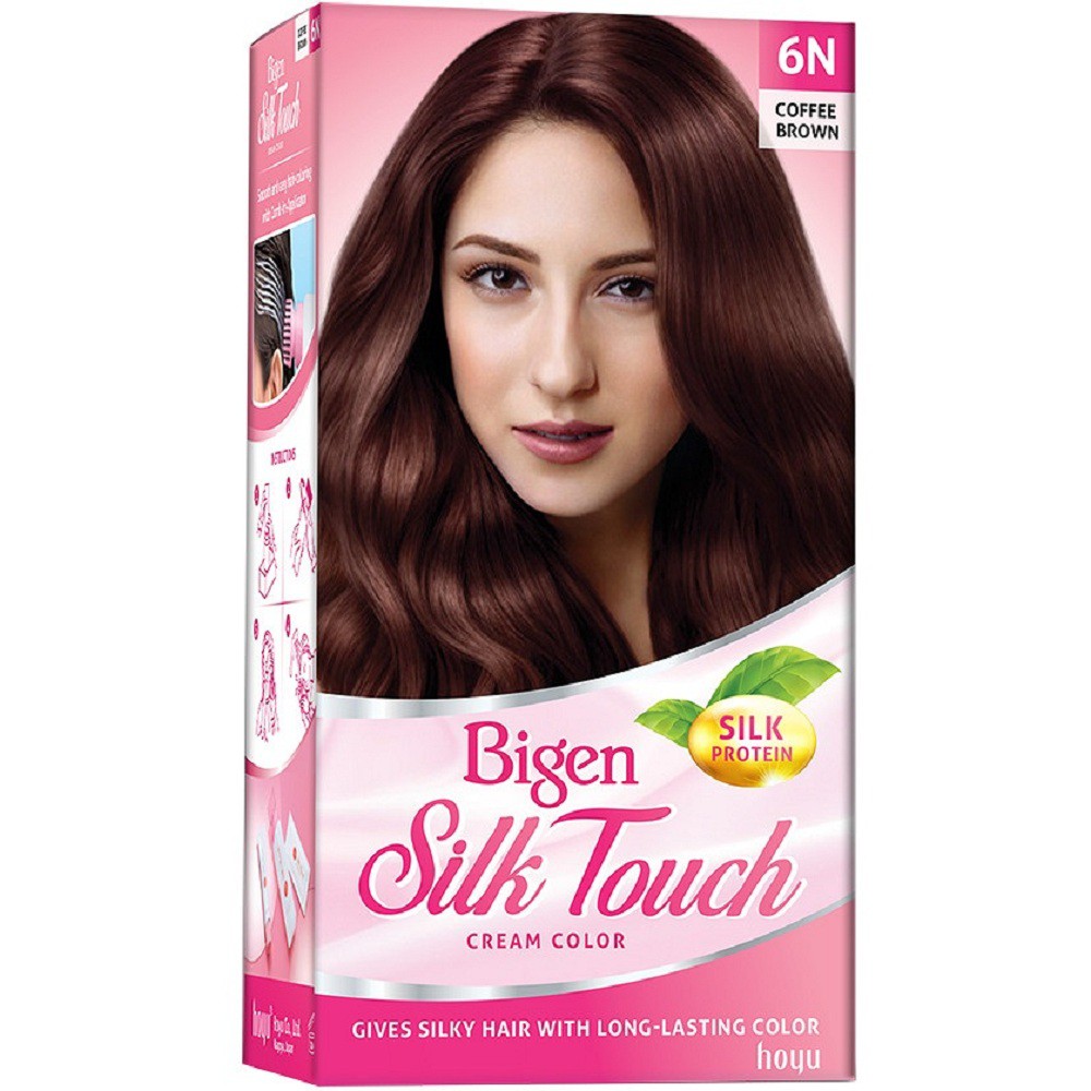 Thuốc Nhuộm Tóc 6N Nâu Cà phê Bigen Silk Touch Cream Color BST Chính Hãng. shop 99K cung cấp và bảo trợ.