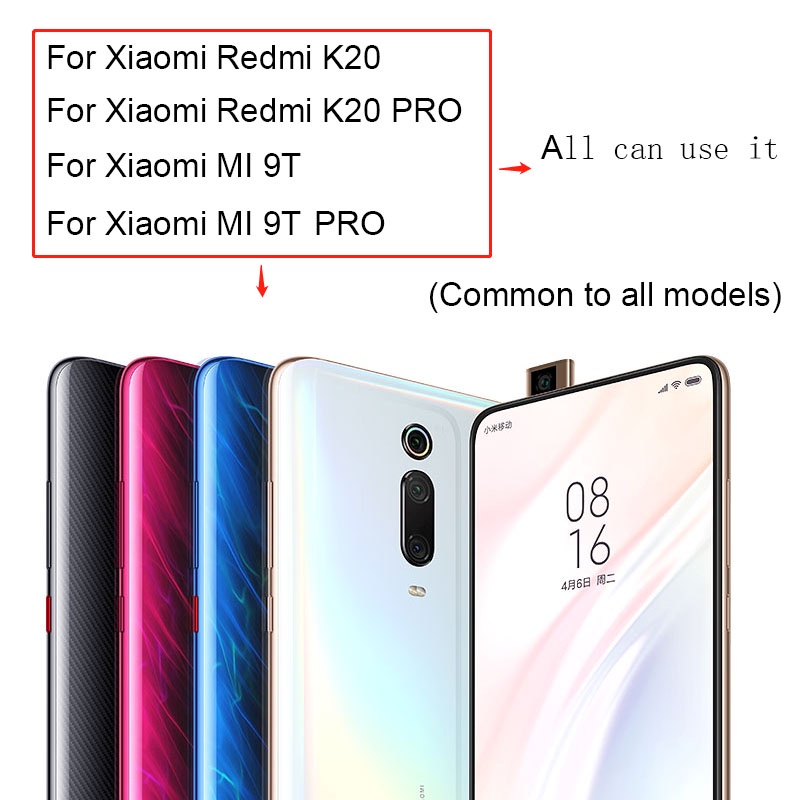 6.39&quot; Nắp Lưng Điện Thoại Bằng Kính Thay Thế Chuyên Dụng Cho Xiaomi MI9T Mi 9T / PRO Redmi K20 / K20 PRO 2019