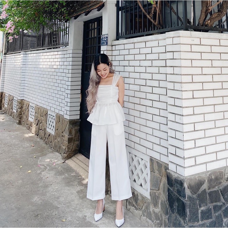 Quần ống rộng dáng lửng MOCHI PANTS