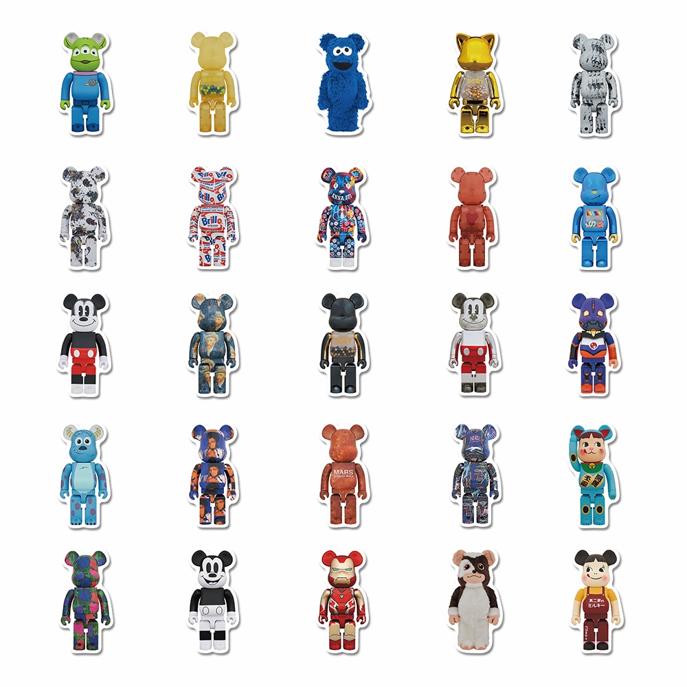 Set 50 miếng dán trang trí cốc nước đa năng họa tiết hoạt hình chống thấm nước đáng yêu dành cho bé