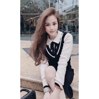 Váy len pha tay