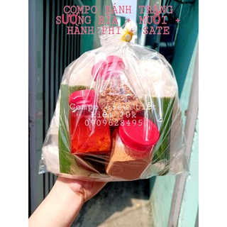 [ BÁNH TRÁNG PHƠI SƯƠNG 350G + 3 HỦ TOPPING ] .