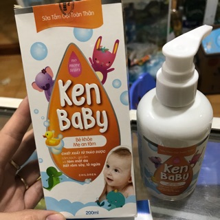 SỮA TẮM GỘI TOÀN THÂN KEN BABY- dùng an toàn cho cả trẻ sơ sinh