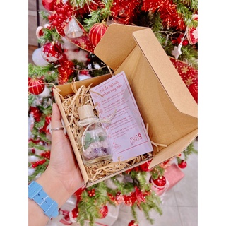 New Version - Hũ đá nắp bần gỗ cổ điển may mắn, bình an