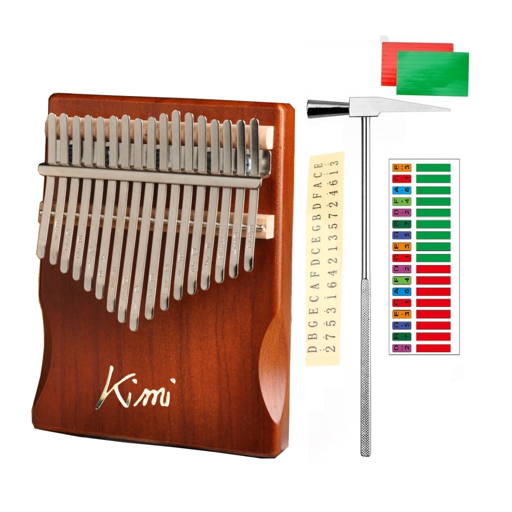 Đàn kalimba giá rẻ Kimi gỗ nguyên khối KIMI-W17