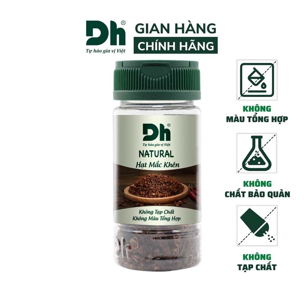 Hạt mắc khén khô Natural DH Foods chế biến thực phẩm 15gr - DHGVT72