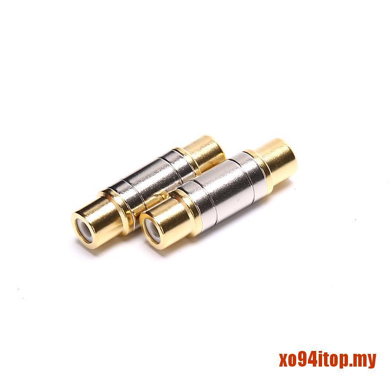 Set 2 Đầu Nối Rca Kép Mạ Vàng Chuyên Dụng