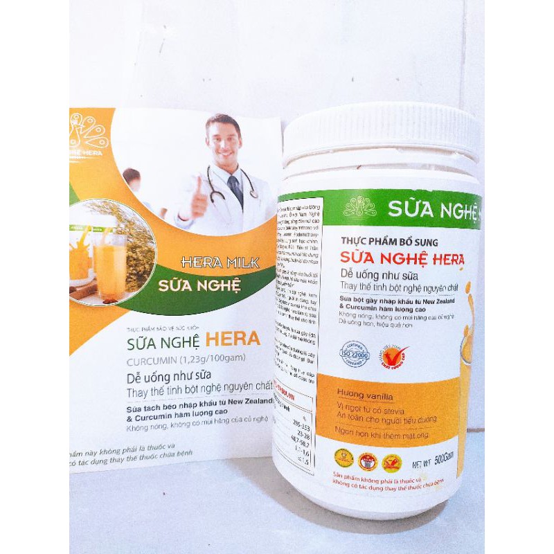 [MÃ PHUO30N giảm 30k] Combo 3 Hộp Sữa Nghệ Hera 500g[CHÍNH HÃNG] | Thế Giới Skin Care